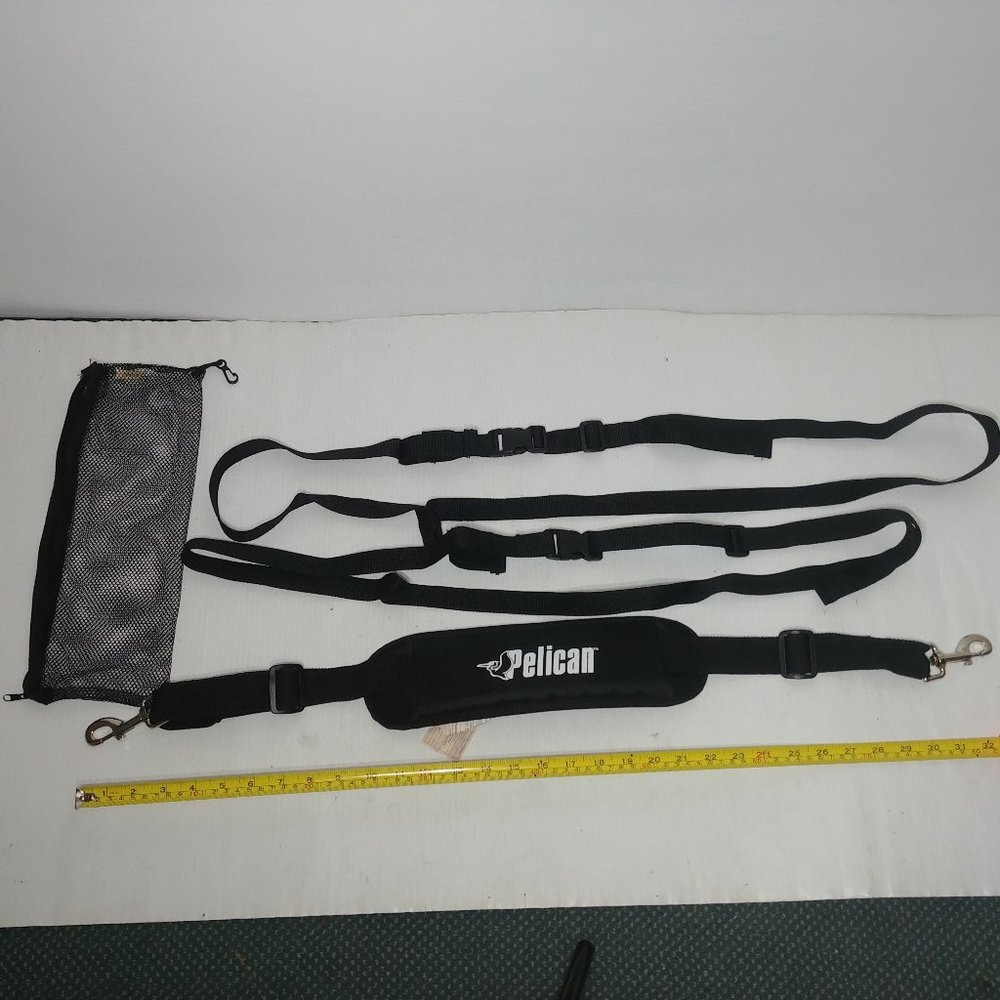 Pelican Padded Shoulder Strap + Buckle Straps + Carry Case - Pre-owned - QWNJ1T